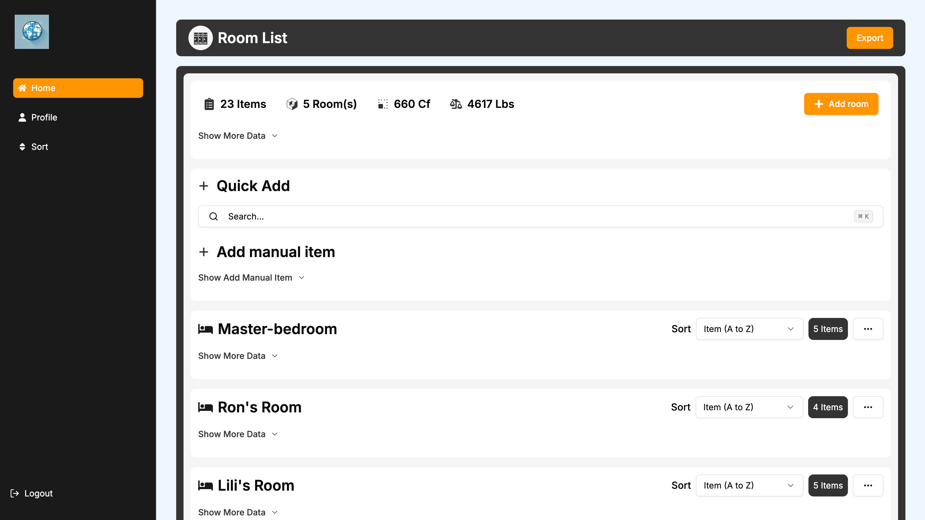 Core Product - Desktop View
